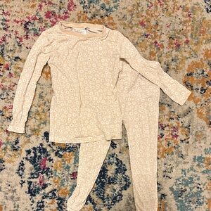 Bamboo Floral neutral pajama set